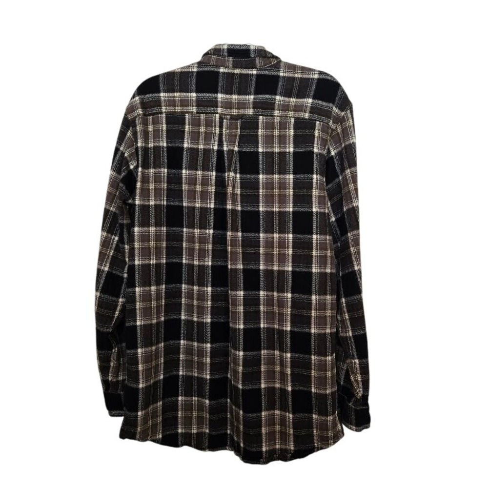 Red Head Mens Plaid Flannel Shirt Long Sleeve Button Down Warm Top Sz LT Tall - Picture 3 of 10